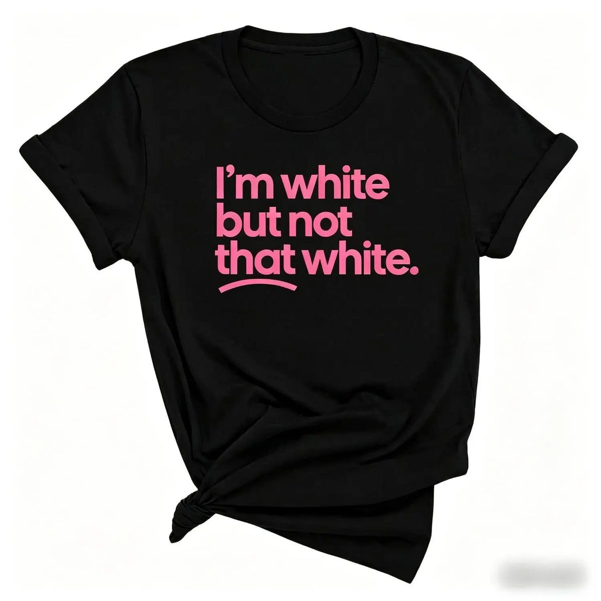 Women's Classic Fitted Graphic Print Top - Short Sleeves, Crew Neck, Subtle White Hue, Breathable Soft Cotton, Lightweight, Durable Stitching, Bold Humor, Casual T-Shirt Black Womenswear,sohochic