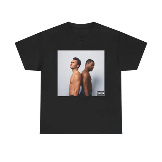 Men's Cotton Graphic T-Shirt - Short-Sleeve, Round Neck, Fitted Cut, All Over Print Album Cover Design, Athletic, Fashion Streetwear, Chinese New Year, Classic Casual Comfortable Menswear Top, Good Graphic Tees