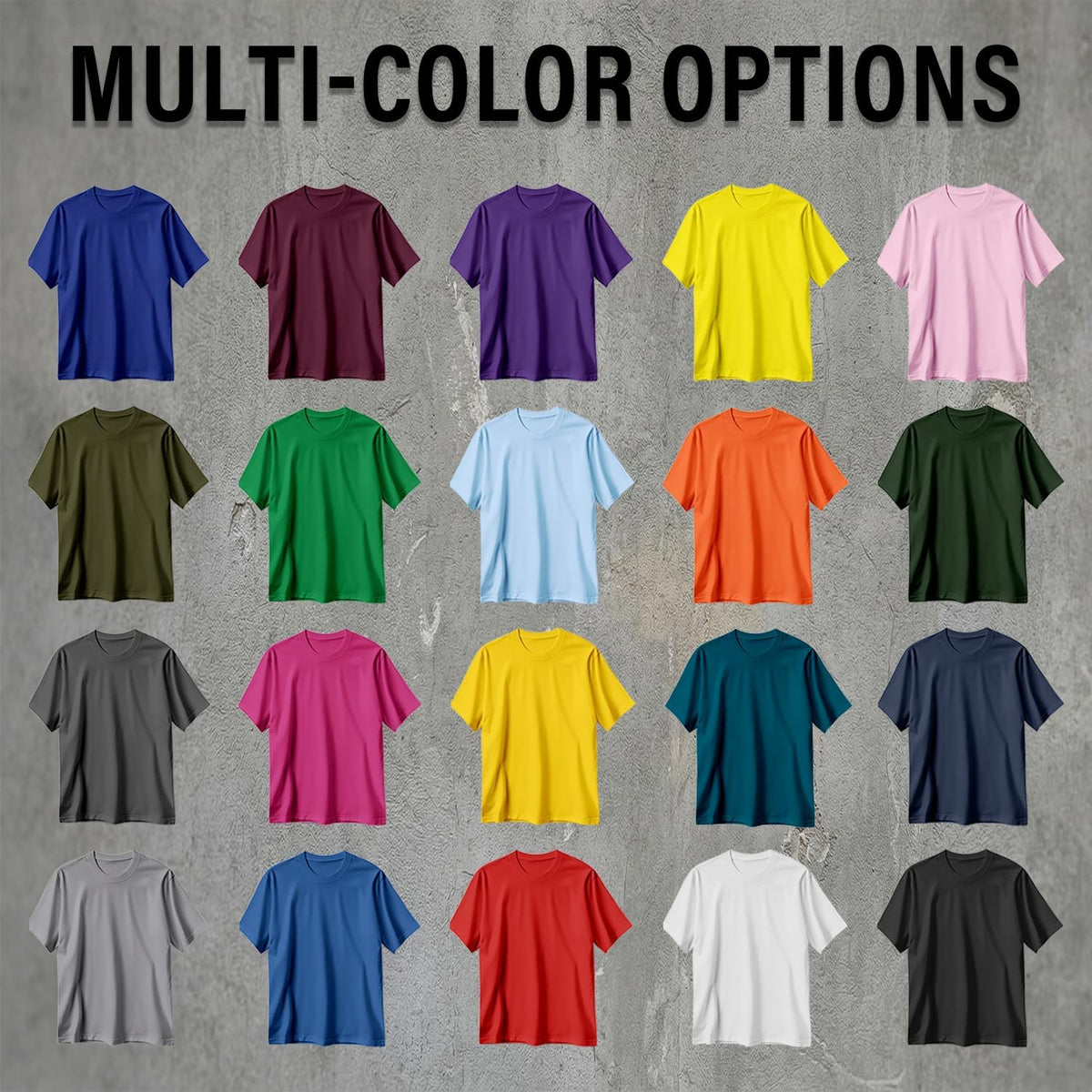 Custom T Shirts with Photo Logo Text Front Back Print Bulk Cotton Tee