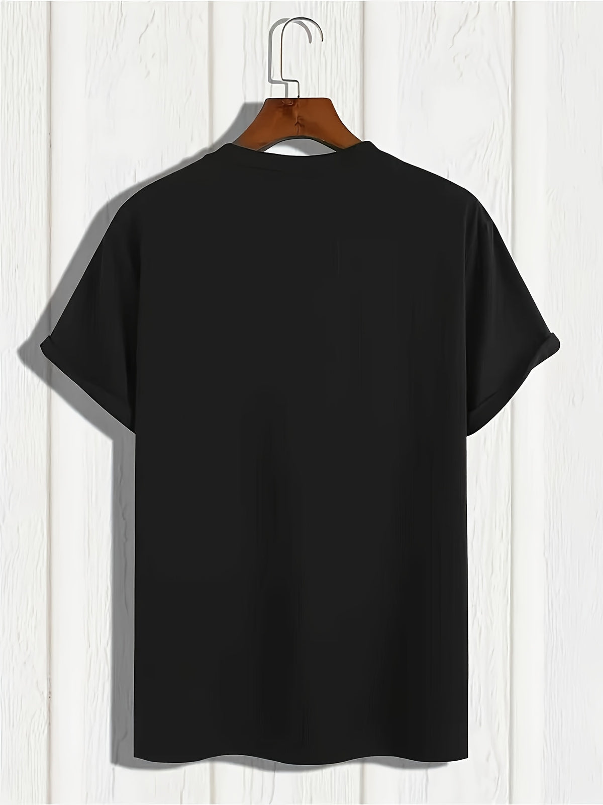 Father And Son Outfits 2026 New Arrival Teen Casual T-Shirt, Breathable Crewneck Graphic Tee, Fashion Everyday Outfit, Birthday Holiday Gift Choice, For Teenager