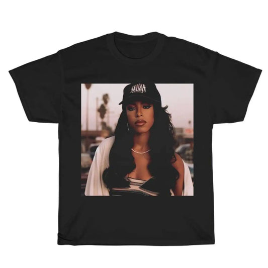 Women's Classic Relaxed Fit Short-Sleeve Vintage 90s Hip Hop Streetwear Graphic Rap Tee, Round Neck Tops with Soft Breathable Fabric for Everyday Wear,sohochic