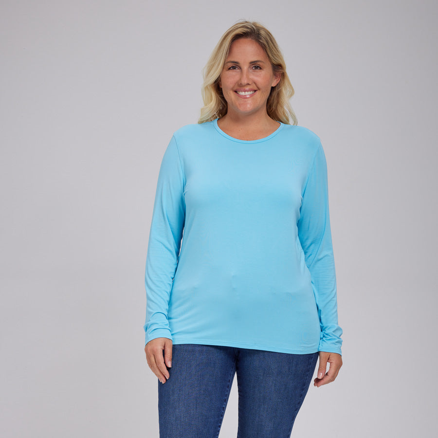 Womens Everyday Long Sleeve Crew Tee