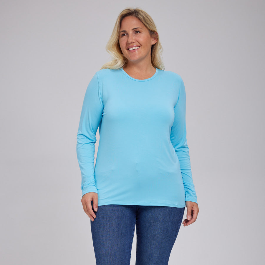 Womens Everyday Long Sleeve Crew Tee