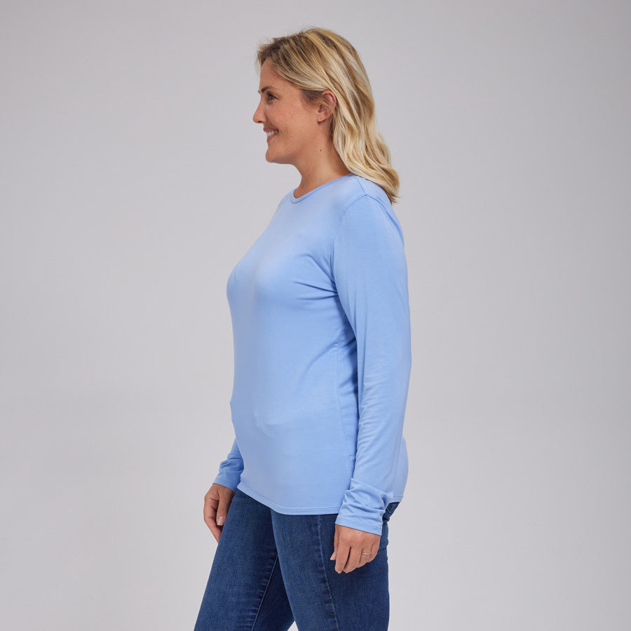 Womens Everyday Long Sleeve Crew Tee