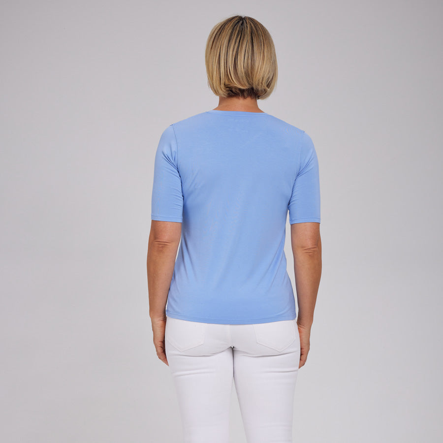 Womens Everyday Short Sleeve V-Neck Tee