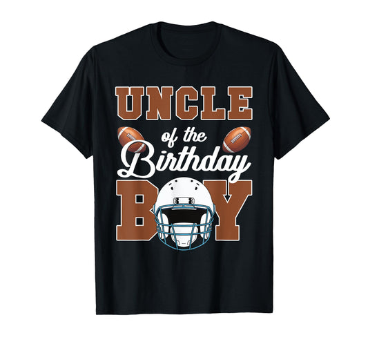 Uncle Of The Birthday Boy Football Party Family Matching T-Shirt