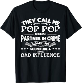 Funny Pop Pop Dad Shirt Valentine Fathers Day Christmas T-Shirt