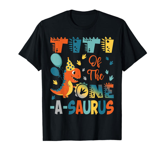 Titi Of The One-A-Saurus 2Nd Birthday Dinosaur Party T-Shirt