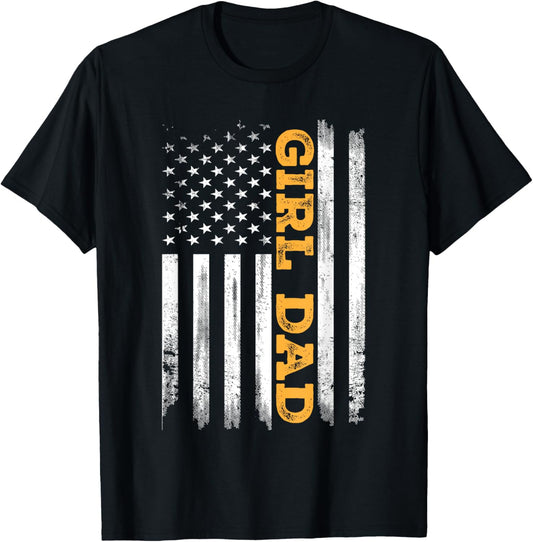 Girl Dad Father's Day Dad Daughter, Dad Of Girls Outnumbered T-Shirt