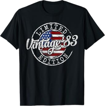Vintage 1983 42nd Birthday Gifts For Men Women 42 Year Old T-Shirt