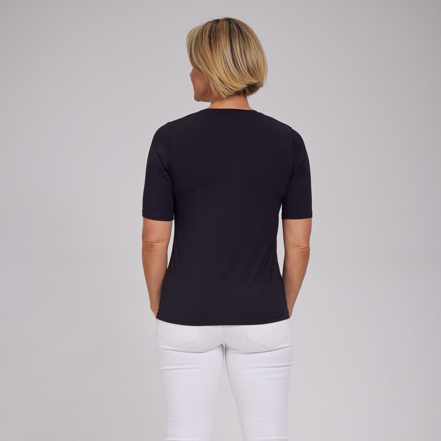 Womens Everyday Short Sleeve V-Neck Tee