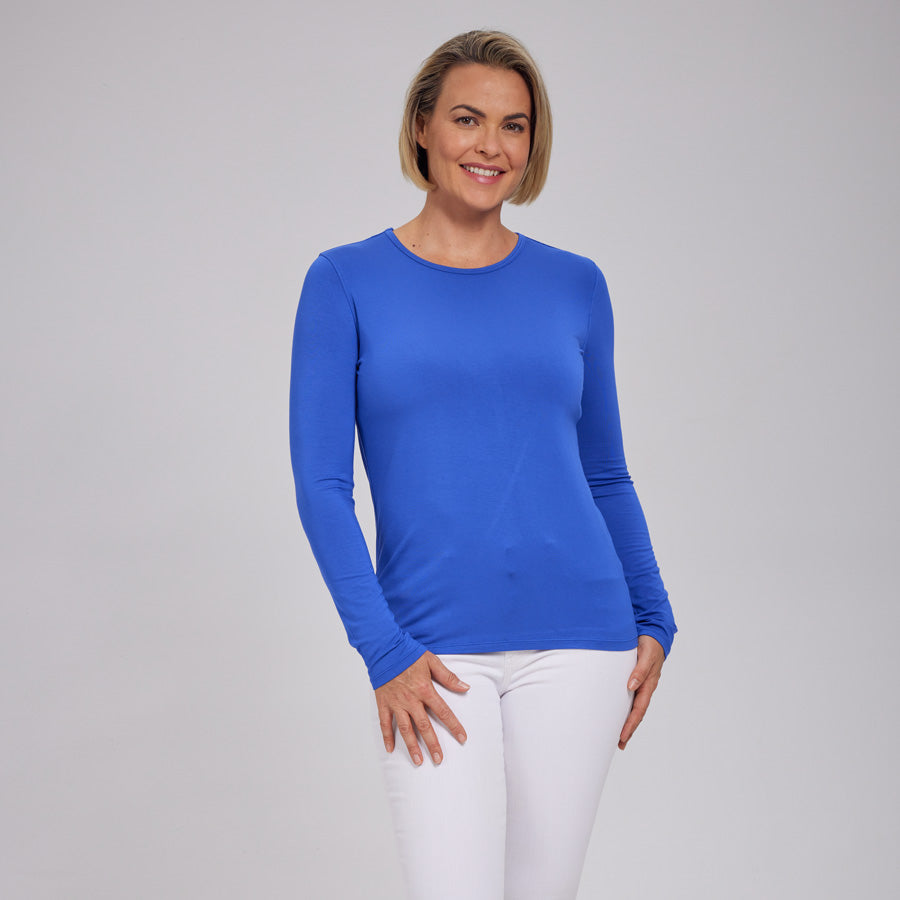 Womens Everyday Long Sleeve Crew Tee
