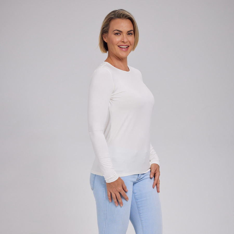 Womens Everyday Long Sleeve Crew Tee