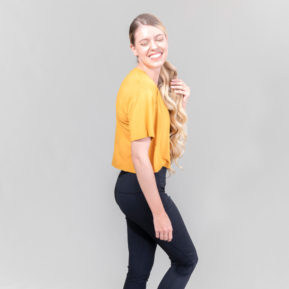 Womens Highnoon V Neck Croptop UPF50+
