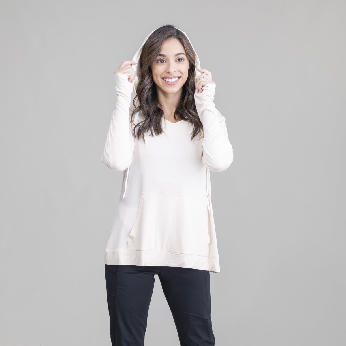 Womens Lightweight Dusk V-Neck Hoodie UPF50+