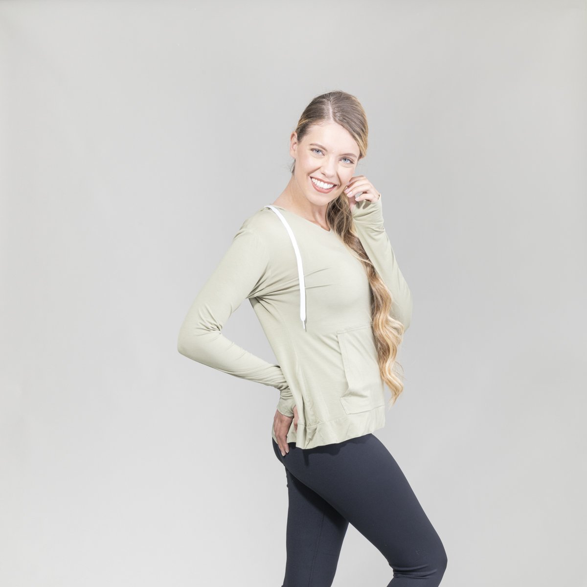 Womens Lightweight Dusk V-Neck Hoodie UPF50+