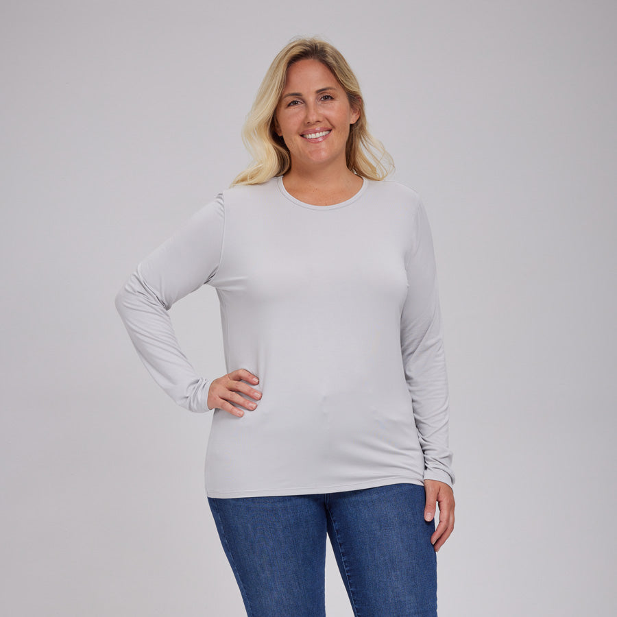 Womens Everyday Long Sleeve Crew Tee