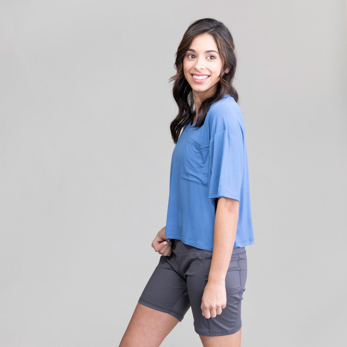 Womens Highnoon V Neck Croptop UPF50+