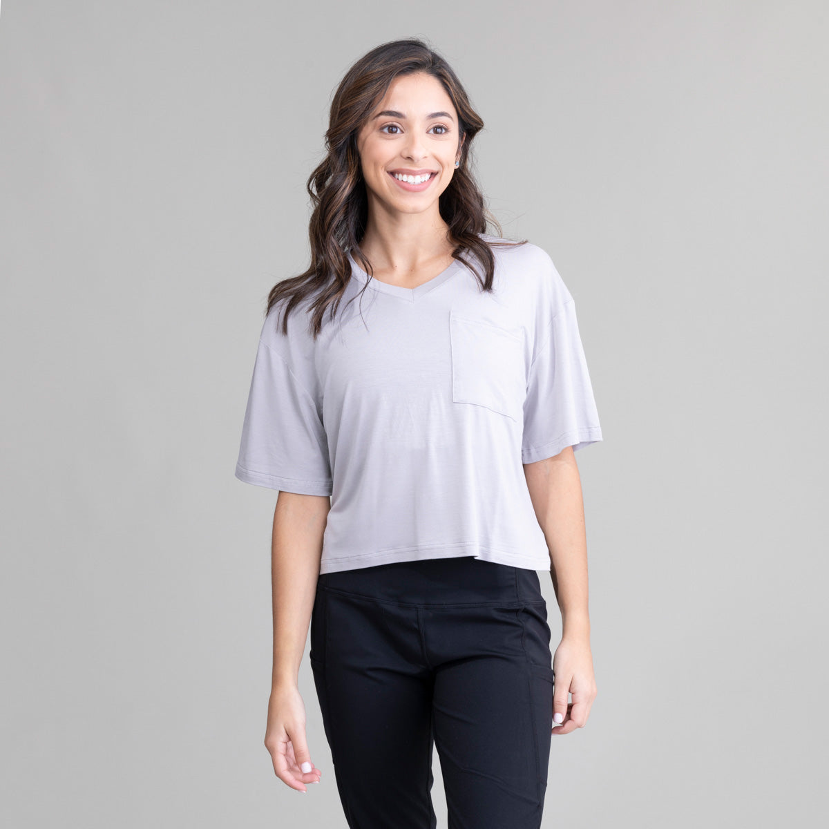 Womens Highnoon V Neck Croptop UPF50+