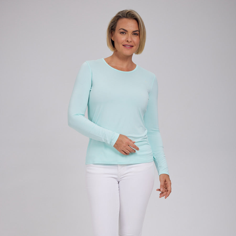 Womens Everyday Long Sleeve Crew Tee