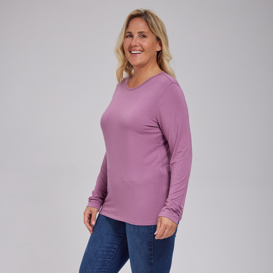 Womens Everyday Long Sleeve Crew Tee
