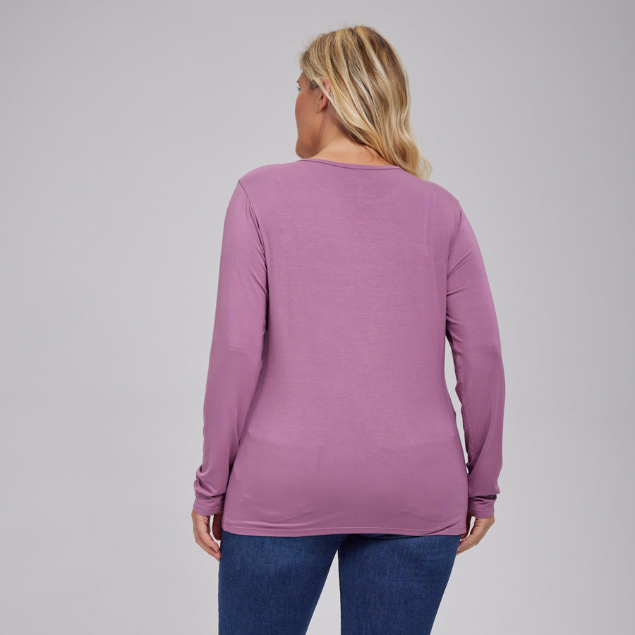 Womens Everyday Long Sleeve Crew Tee