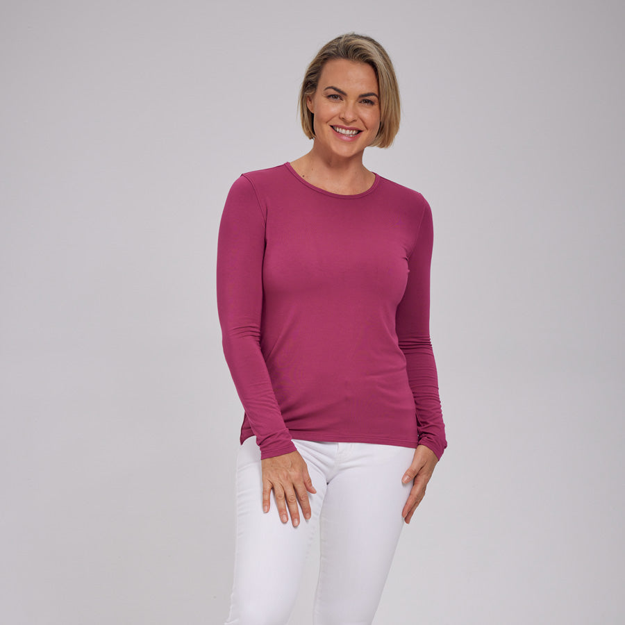 Womens Everyday Long Sleeve Crew Tee