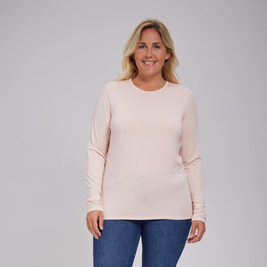 Womens Everyday Long Sleeve Crew Tee