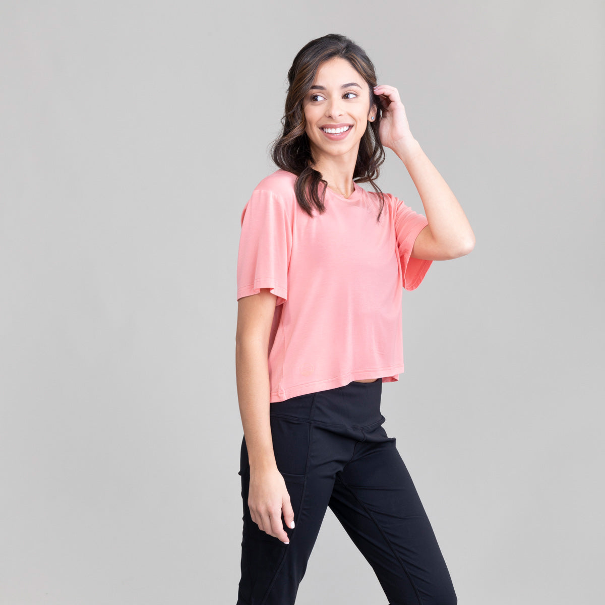 Womens Seaside Crew Croptop UPF50+
