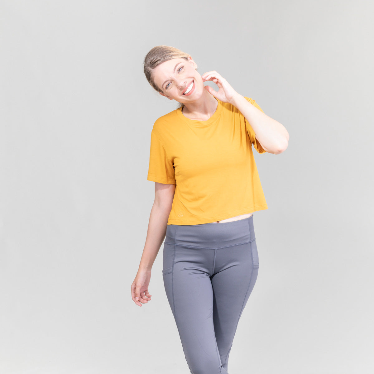 Womens Seaside Crew Croptop UPF50+