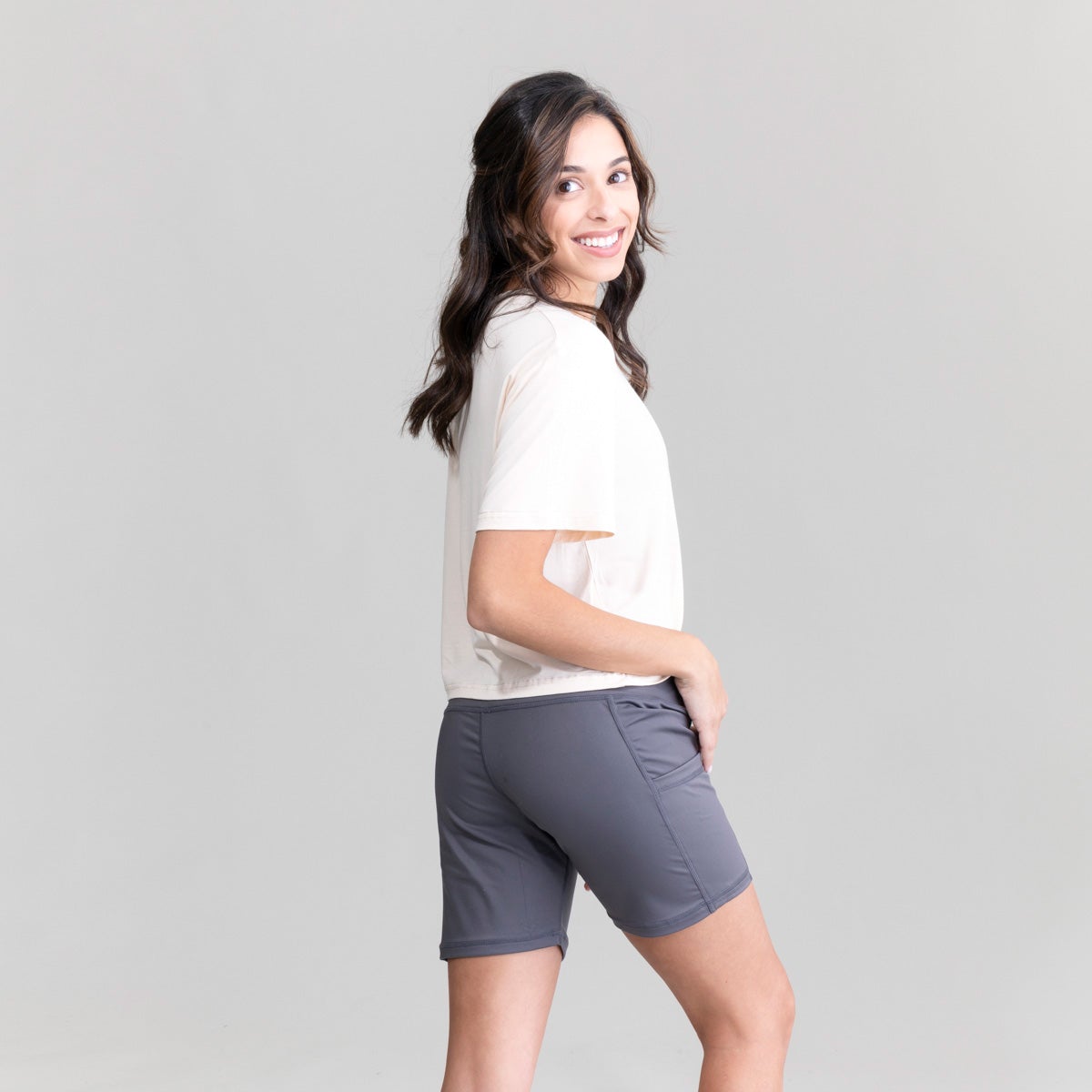 Womens Seaside Crew Croptop UPF50+