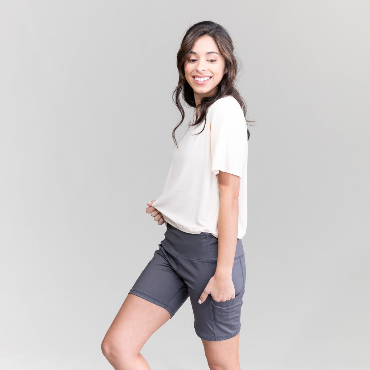Womens Seaside Crew Croptop UPF50+