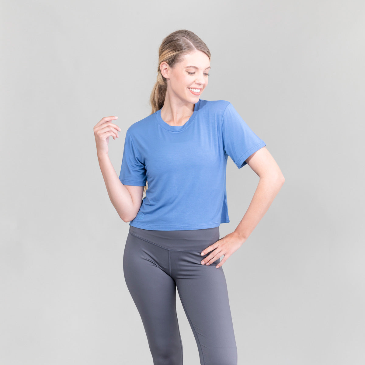 Womens Seaside Crew Croptop UPF50+