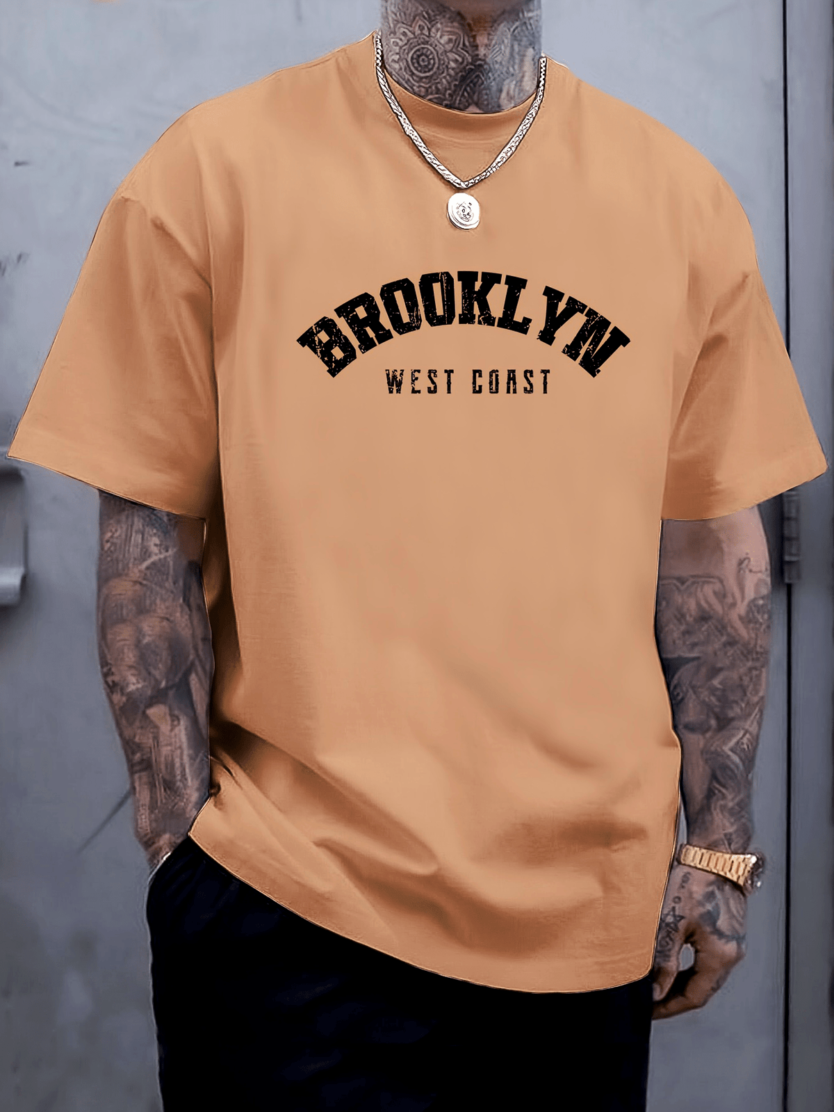 Xiangpan Ming'S Summer Short-Sleeve Print T-Shirt Is a Versatile Base Layer for Men