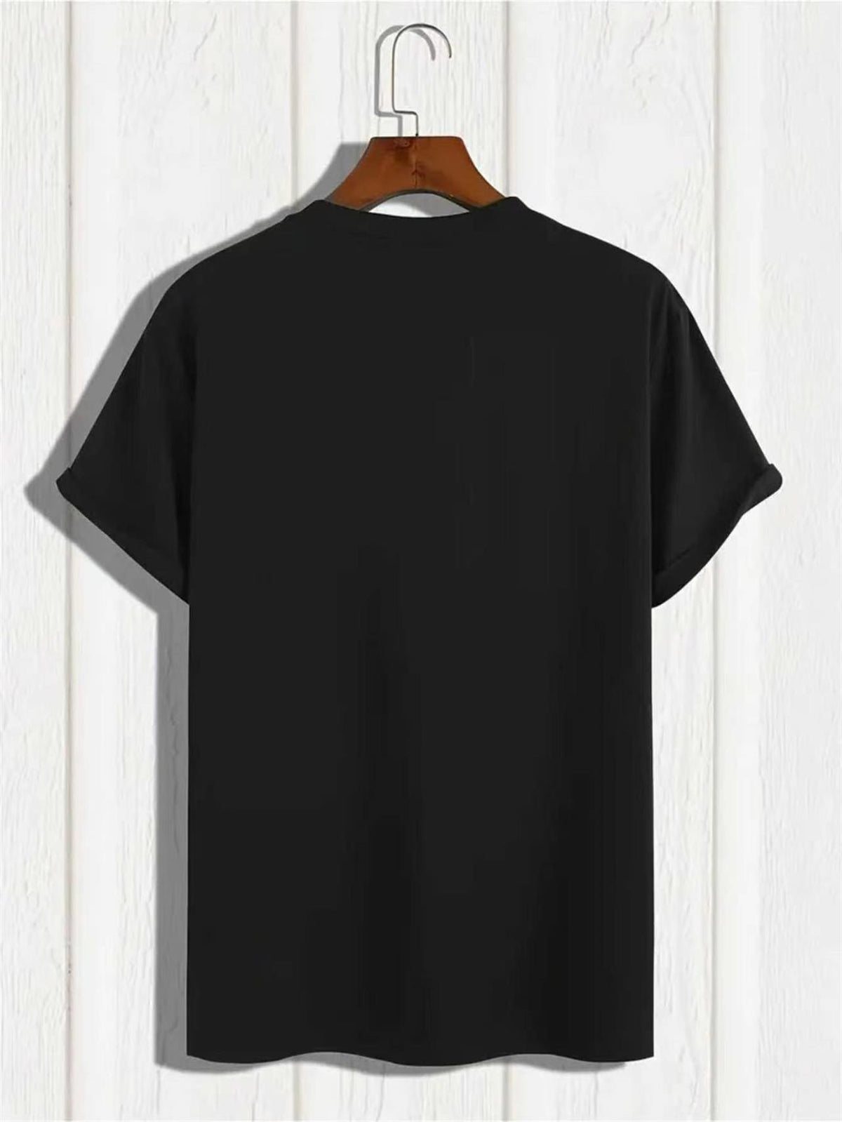 Father And Son Outfits 2026 New Arrival Teen Casual T-Shirt, Breathable Crewneck Graphic Tee, Fashion Everyday Outfit, Birthday Holiday Gift Choice, For Teenager
