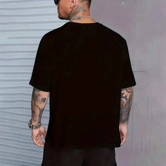 Believe" Cross Graphic Men's T-Shirt - Soft, Casual Round Neck, Ribbed Collar, Slight Stretch, All-Season Wear in Multiple Colors, Casual Summer Tee |   Religious Fashion |   Stylish Lettering