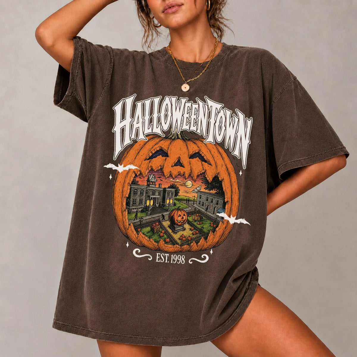 Halloweentown Est 1998 Shirt, Vintage Halloween Town Tee, Retro Pumpkin Shirt, Fall Halloween Shirt, Spooky Season Gift