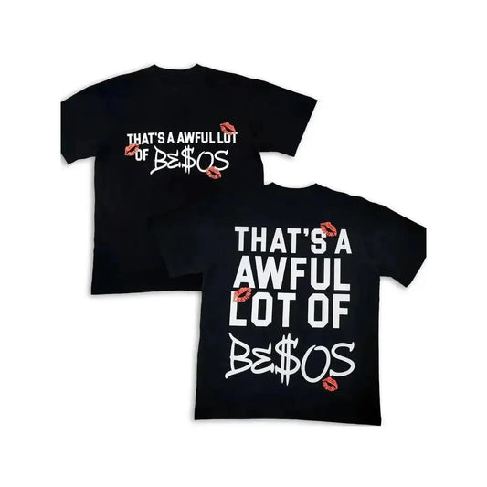 Unisex Graphic Tee - Playful Kiss Peel-Proof Print, Bold Slogan, 100% Cotton Relaxed Fit, Y2K Streetwear Statement Top, Grandma's Favorite, Gifts for Him, Pop Art Urban Sports & Outdoor Shirt, Shirts Graphic Tees