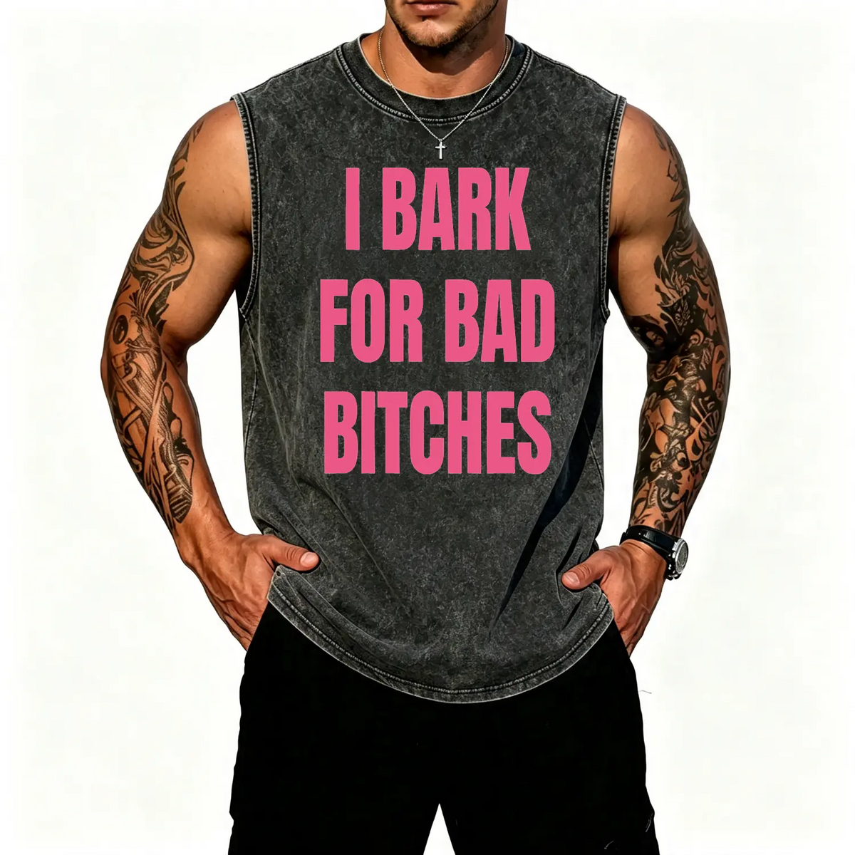 Women's Short-Sleeve Round Neck "I Bark for Bad Bitches" Graphic Tee - Casual, Funny Shirts, Sarcastic Apparel, Gen Z Delulu Dog Boy Unhinged Semp Energy Top, Graphic Tees Women, Shortsleeve, Durable Stitching, Breathable Fabric,sohochic