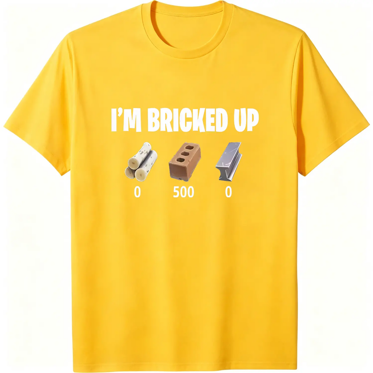 [100% Cotton] I'm Bricked Up Meme Tee, Cool Graphic Shirt, Perfect for Casual Outfits. Golf Gift T-Shirt For Men and Women